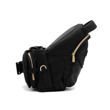 Load image into Gallery viewer, Black Gold Baby Carrier With Hip Seat