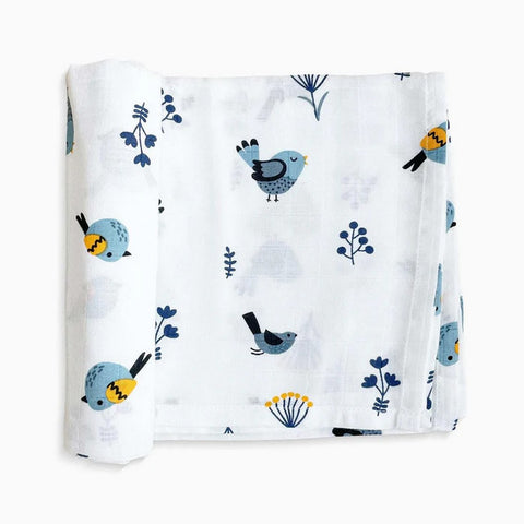 Bird, Duck & Flamingo Theme Bamboo Baby Swaddle Set- Pack Of 3