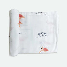 Load image into Gallery viewer, Bird, Duck & Flamingo Theme Bamboo Baby Swaddle Set- Pack Of 3