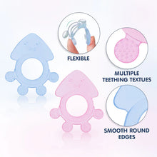 Load image into Gallery viewer, Blue & Pink Easy Grip Silicone Teether