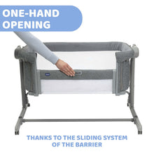 Load image into Gallery viewer, Grey Next2Me Magic Evo Co-Sleep Crib
