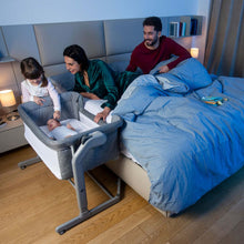 Load image into Gallery viewer, Grey Next2Me Magic Evo Co-Sleep Crib