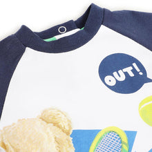 Load image into Gallery viewer, White Raglan Sleeves T-Shirt