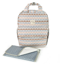 Load image into Gallery viewer, Oliver Multicolor Backpack Diaper Changing Bag
