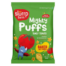 Load image into Gallery viewer, Mighty Munch Tangy Tomato Puffs - 20gm