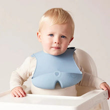 Load image into Gallery viewer, Silicone Bib Blue & Green