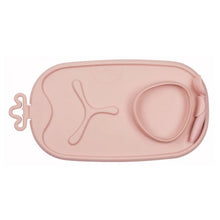 Load image into Gallery viewer, Roll & Go Mealtime Silicone Mat With Spoon