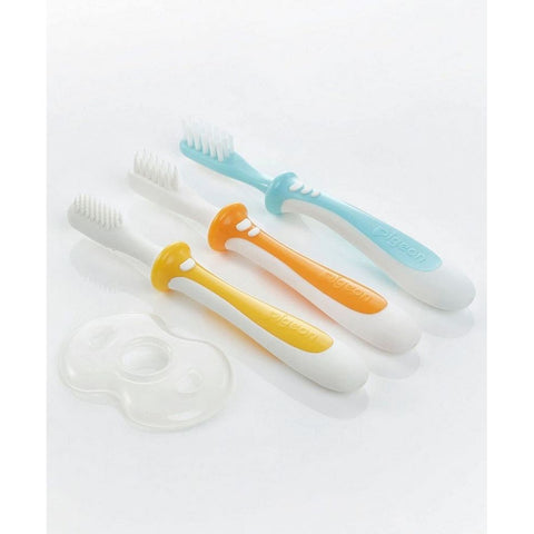 Multicolor Baby Training Toothbrush Lesson 123 - Pack of 3