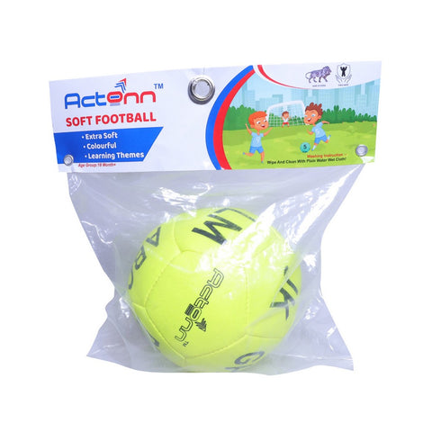 Yellow ABC Printed Soft Football