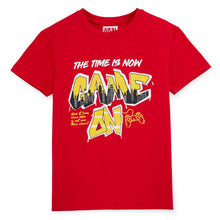 Load image into Gallery viewer, Red Graphic Printed Cotton Half Sleeves T-Shirt
