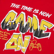 Load image into Gallery viewer, Red Graphic Printed Cotton Half Sleeves T-Shirt