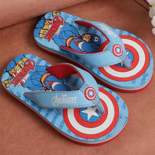 Load image into Gallery viewer, Blue Avengers Theme Flip Flop