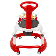 Load image into Gallery viewer, Red Steelbird Baby Walker With Parental Handle