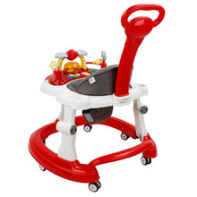 Load image into Gallery viewer, Red Steelbird Baby Walker With Parental Handle