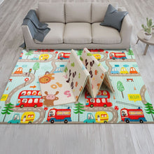 Load image into Gallery viewer, Cityscape Double Sided Water Proof Baby Play Mat