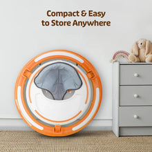 Load image into Gallery viewer, Orange 3 Level Height Adjustment 360° Joy Baby Walker