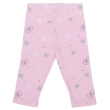 Load image into Gallery viewer, Cotton Printed Leggings- Grey, Pink & Yellow