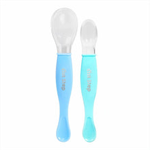 Load image into Gallery viewer, Blue Soft Tip Feeding Spoon Set
