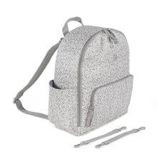 Load image into Gallery viewer, Grey Flower Mellow Backpack Diaper Changing Bag
