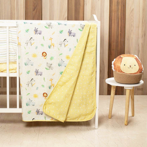 Yellow Into The wild Organic Muslin Blanket