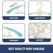 Load image into Gallery viewer, Telescopic Adjustable Anti Slip Plastic Hanger- Pack Of 6