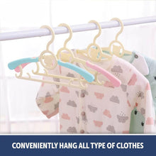 Load image into Gallery viewer, Telescopic Adjustable Anti Slip Plastic Hanger- Pack Of 6