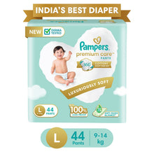 Load image into Gallery viewer, Large Pampers Premium Care Pant Style Diapers - 44 Pieces (9-14kg)
