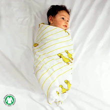 Load image into Gallery viewer, Bird, Duck & Flamingo Theme Bamboo Baby Swaddle Set- Pack Of 3