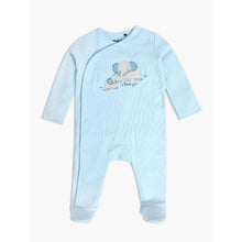Load image into Gallery viewer, Blue Elephant Printed Full Sleeves Footsie