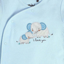 Load image into Gallery viewer, Blue Elephant Printed Full Sleeves Footsie