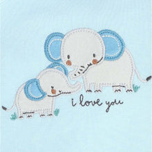 Load image into Gallery viewer, Blue Elephant Printed Full Sleeves Footsie