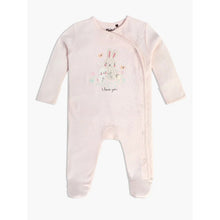 Load image into Gallery viewer, Pink Bunny Printed Full Sleeves Footsie