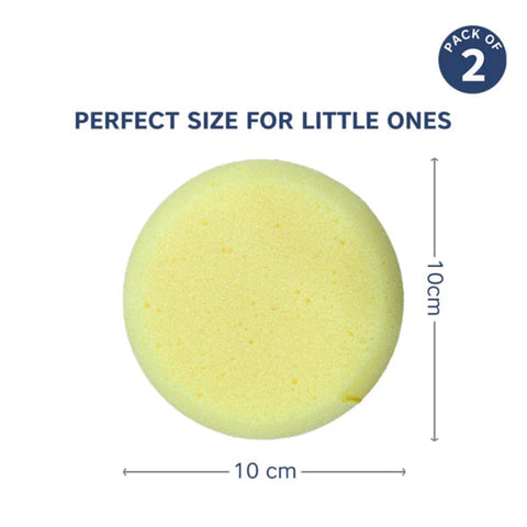 Soft & Gentle Baby Bath Sponge - Pack Of 2