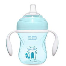 Load image into Gallery viewer, 4months+ Chicco Blue Transition Cup- 200ml (Print May Vary)
