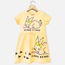 Load image into Gallery viewer, Bunny Embellished Short Sleeves Dress