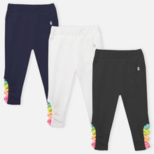Load image into Gallery viewer, Elasticated Waist Leggings - Black, White & Navy