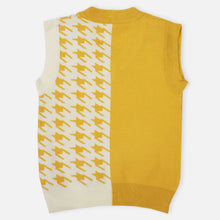 Load image into Gallery viewer, Grey & Mustard Sleeveless Sweater