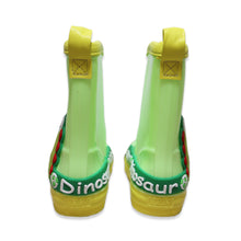 Load image into Gallery viewer, Green Dinosaur Rain Gumboots