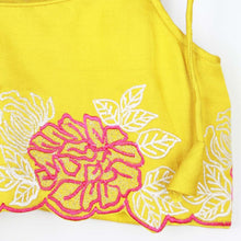 Load image into Gallery viewer, Yellow Floral Embroidered Lehenga Set