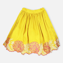 Load image into Gallery viewer, Yellow Floral Embroidered Lehenga Set