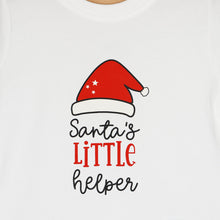 Load image into Gallery viewer, White Santa`s Little Helper Theme T-Shirt