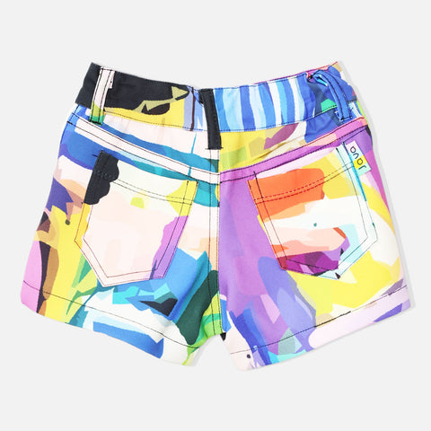 Multi Color  Abstract Printed Shorts