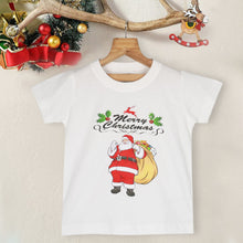 Load image into Gallery viewer, White Christmas Theme Half Sleeves Cotton T-Shirt