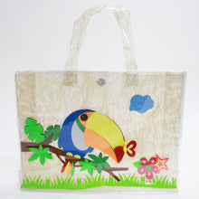 Load image into Gallery viewer, Bird Theme Transparent Plastic Tote Bag
