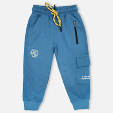 Load image into Gallery viewer, Yellow & Blue Cargo Joggers