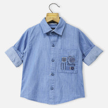 Load image into Gallery viewer, Denim Pocket Full Sleeves Shirt