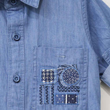 Load image into Gallery viewer, Denim Pocket Full Sleeves Shirt