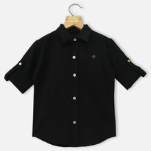Load image into Gallery viewer, Black Full Sleeves Shirt