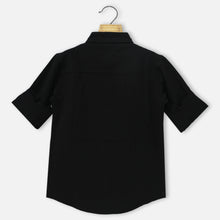 Load image into Gallery viewer, Black Full Sleeves Shirt