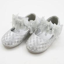Load image into Gallery viewer, Golden & Silver Embellished Velcro Closure Ballerina